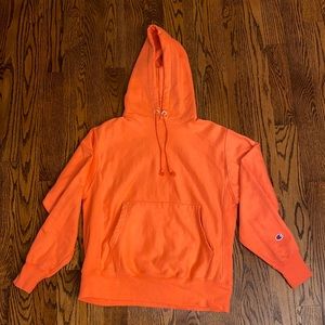 Men’s coral Champion hoodie